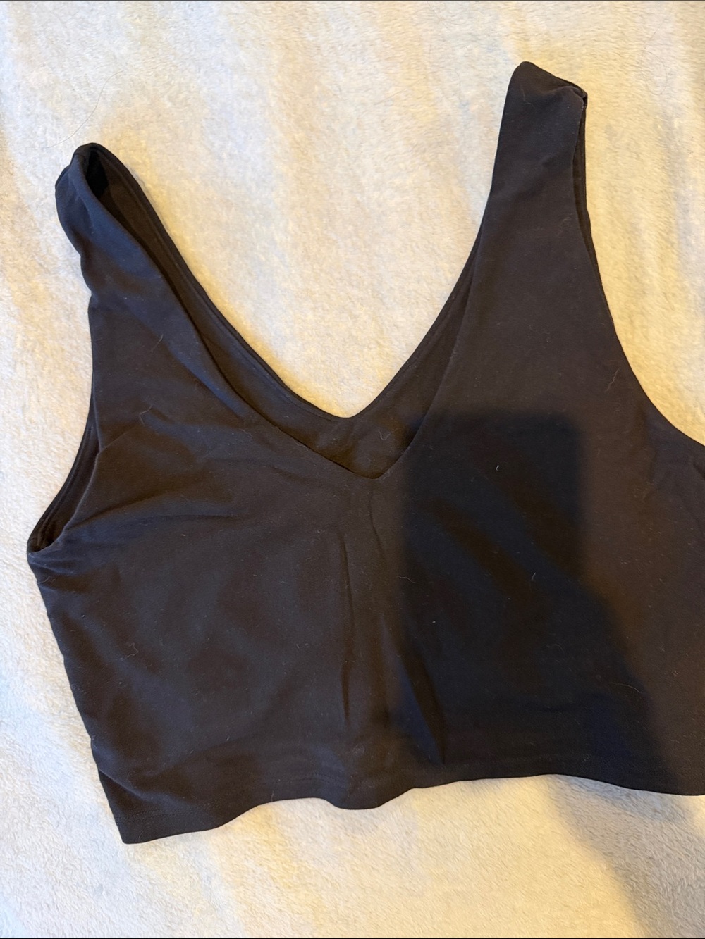 Carbon 38 V-Neck Longline Bra in Melt